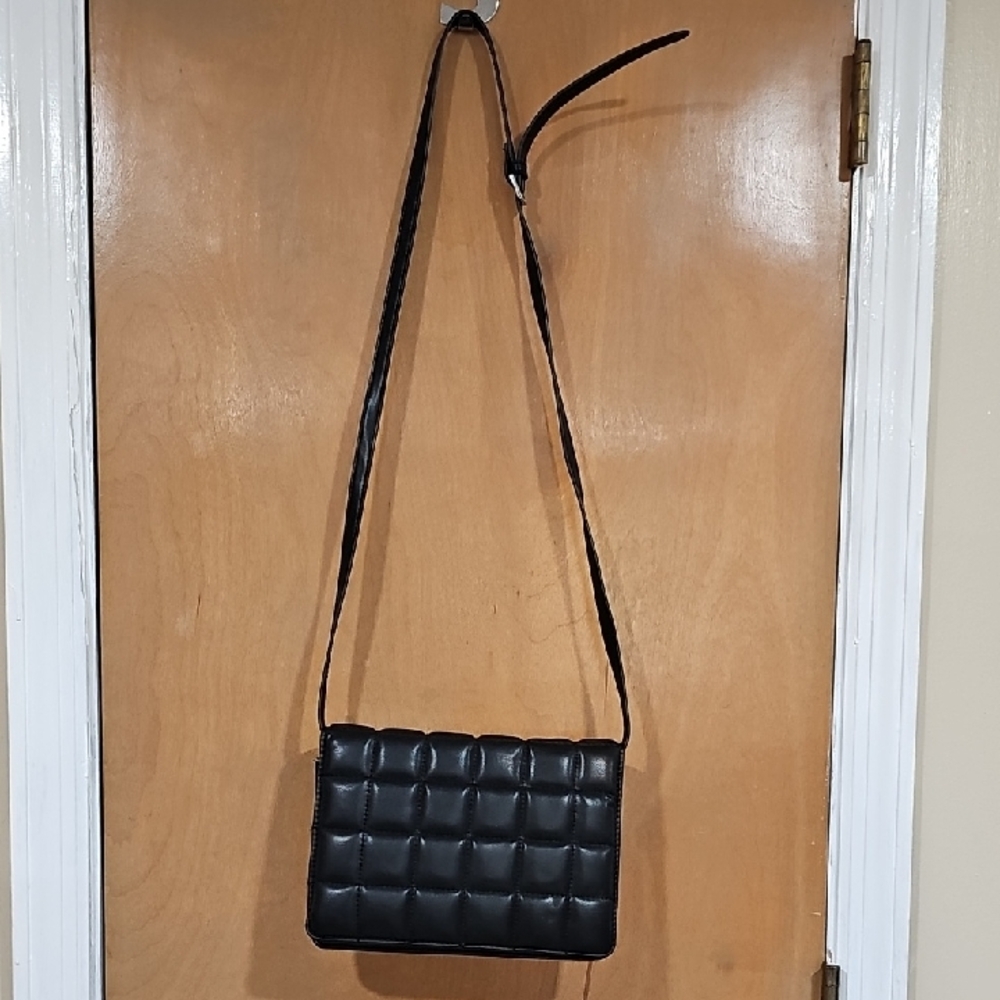 H&M Black Quilted Crossbody Bag